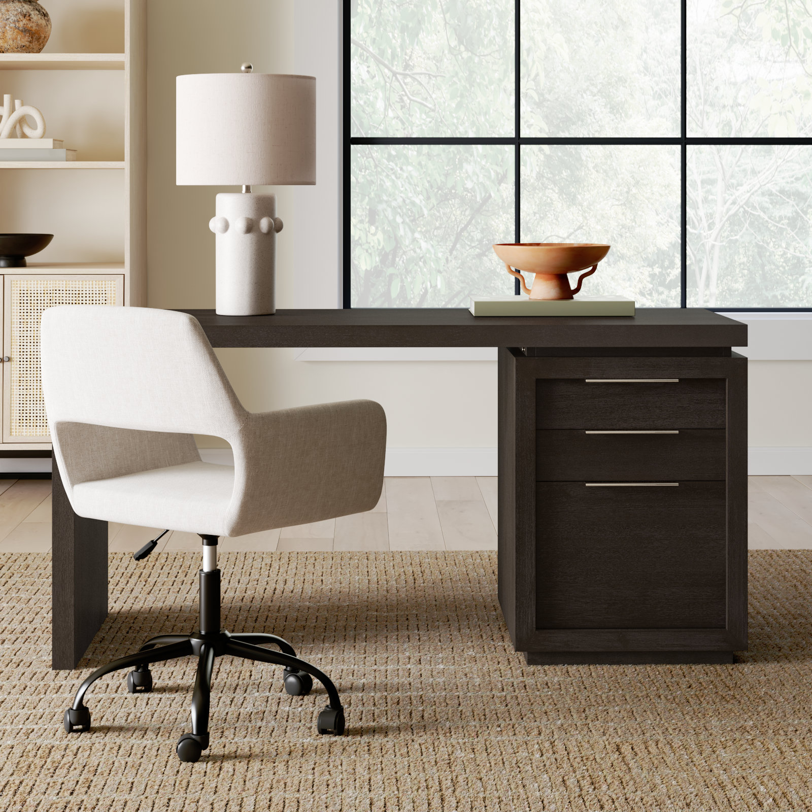Eloise Writing Desk, Basalt Gray