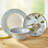 Toulouse Blue 12-Pc Dinnerware Set, Service For 4