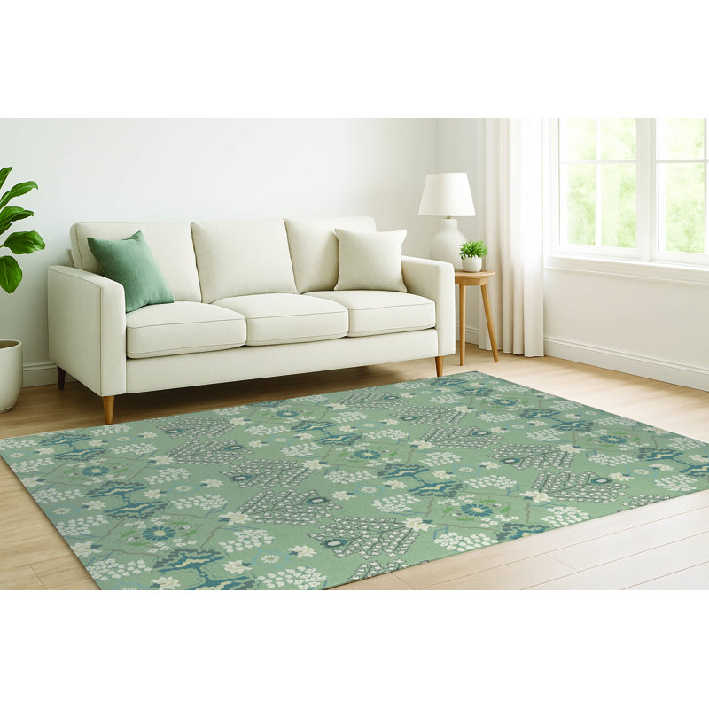 Tapis décoratif à poils courts Tilly, Rectangulaire 8 pi x 10 pi