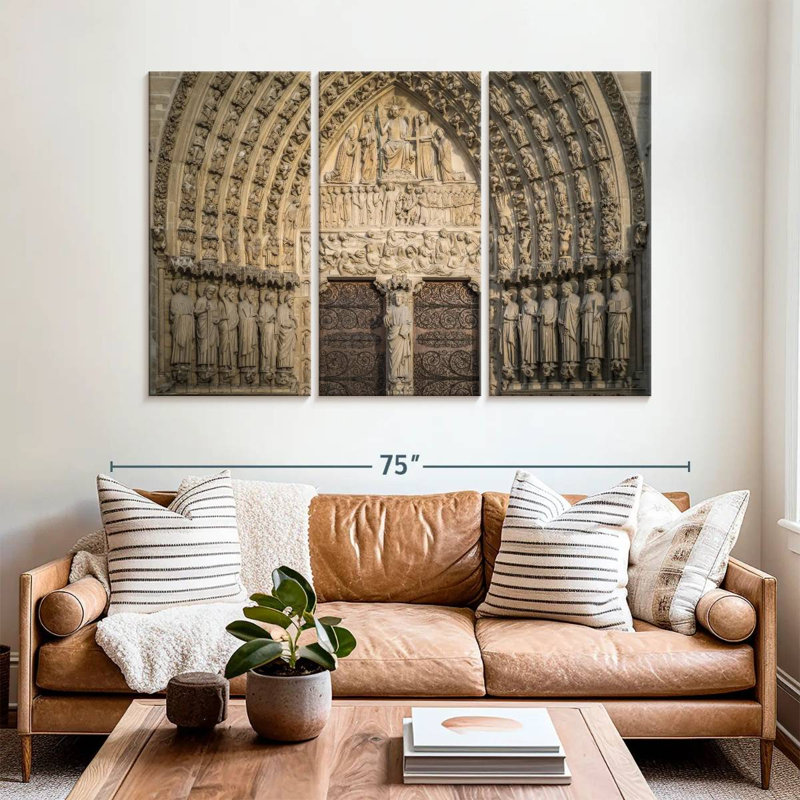 Lilie Inside Notre Dame De Paris, 42" H x 65" W