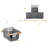 Wingbo Wood Bucket Swing with Mounting Hangers and Chains