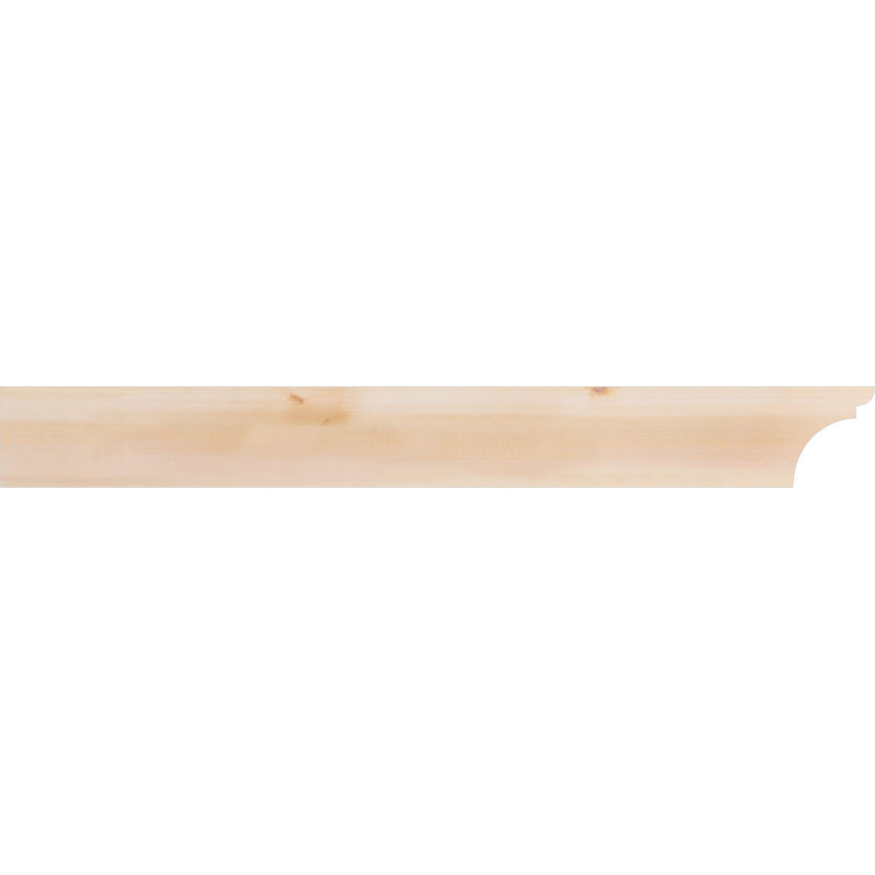 Yorktown Smooth Rafort Tail, Cèdre rouge, H 6 po x l 48 po x P 5,5 po