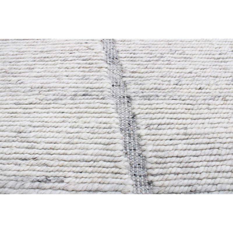 Wool Area Rug in Ivory, Rectangle 8' x 10'