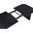 Jack 64-82 Inch Dining Table, Rectangular, Removable Extension Leaf, Black