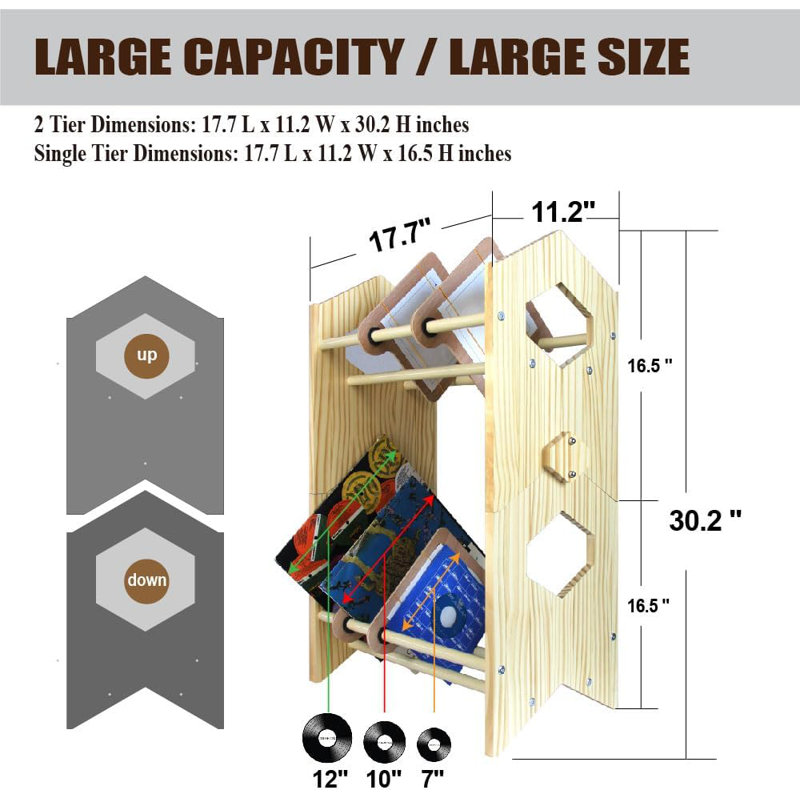 Support de rangement H 30,2 po