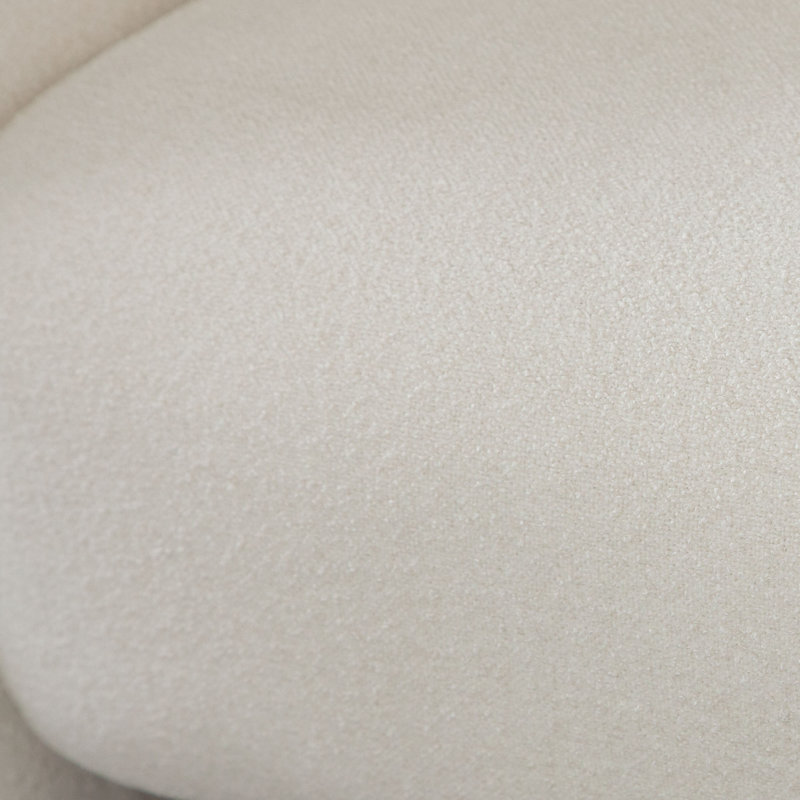 Fauteuil d'appoint Link en tissu ivoire Elite