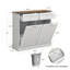 Poubelle en bois manufacturé 10 gallons Alsfeld-90284106-98364404