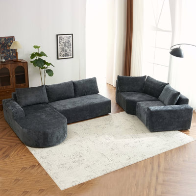 Ensemble de canapés modulaires surdimensionnés de 139 po Cloud 