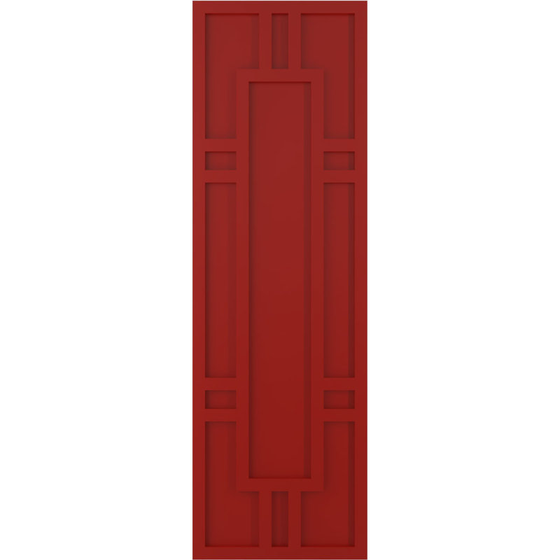 Volets en PVC True Fit Hastings, Rouge feu, 18", 28"