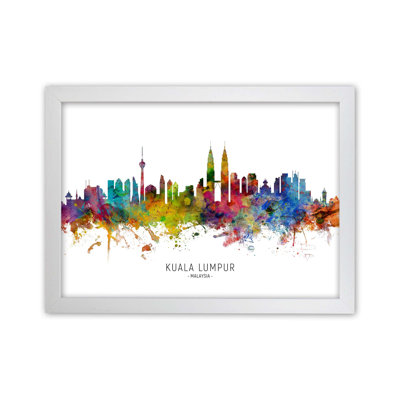 Kuala Lumpur Malaysia Skyline by Michael Tompsett - Print