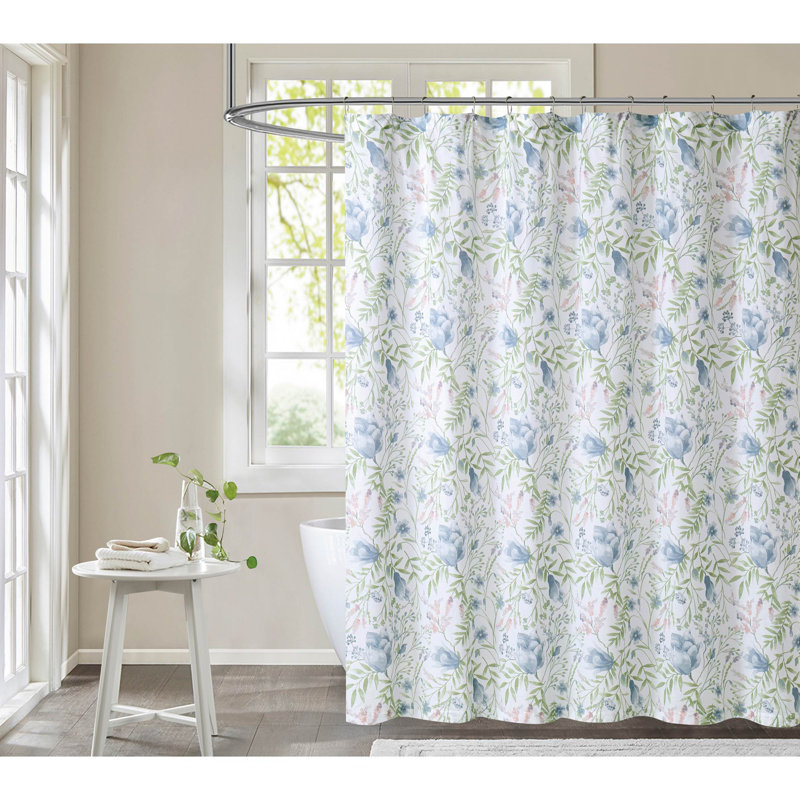 Rideau de douche simple 100% coton Avamarie