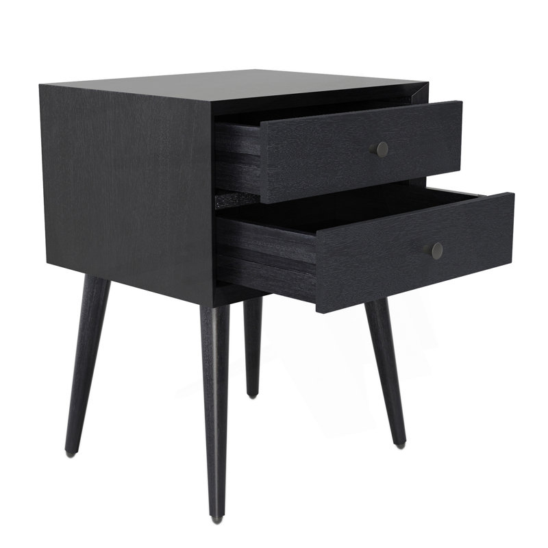 Table de chevet avec 2 tiroirs
