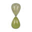 Decorative Glam Glass Hourglass Sculpture for Office Decor - Modern Object Accent for Bedroom Styling, Living Room Tabletop or Home Decoration - Green-969638723-970907095