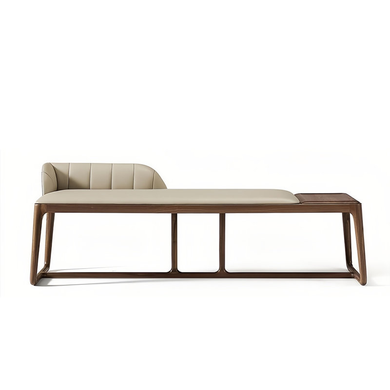 Microfiber Leather Upholstered Bench