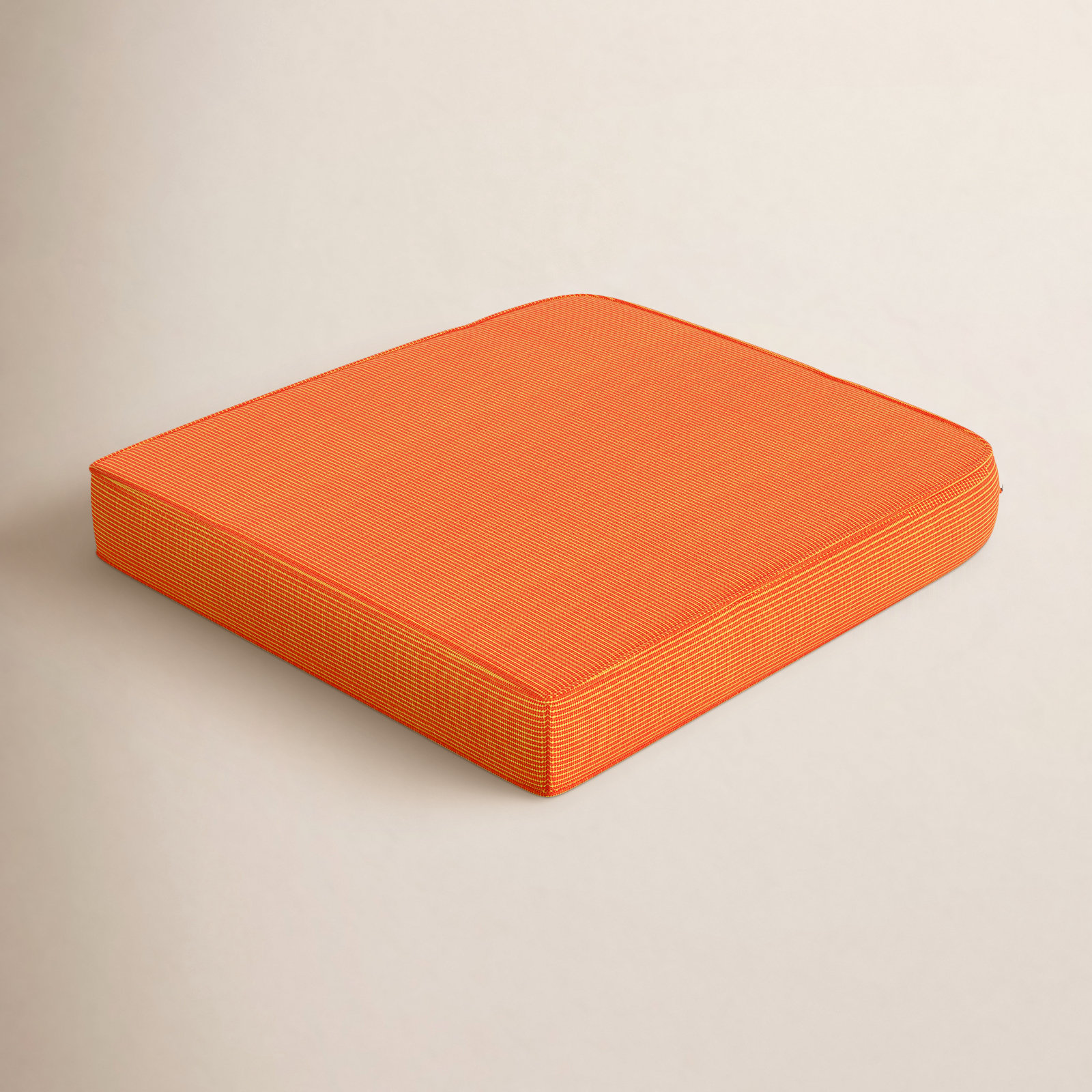 Amala 18" Sunbrella® Seat Cushion, Sunbrella® Tangerine