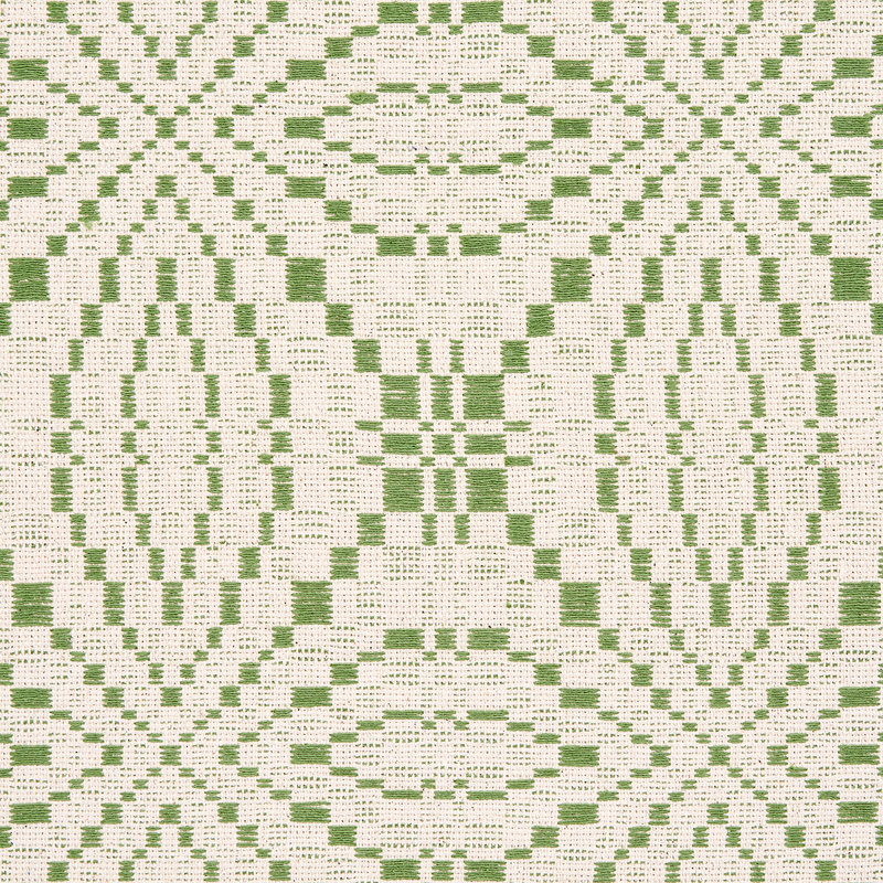 Francestown Coverlet Fabric, Leaf