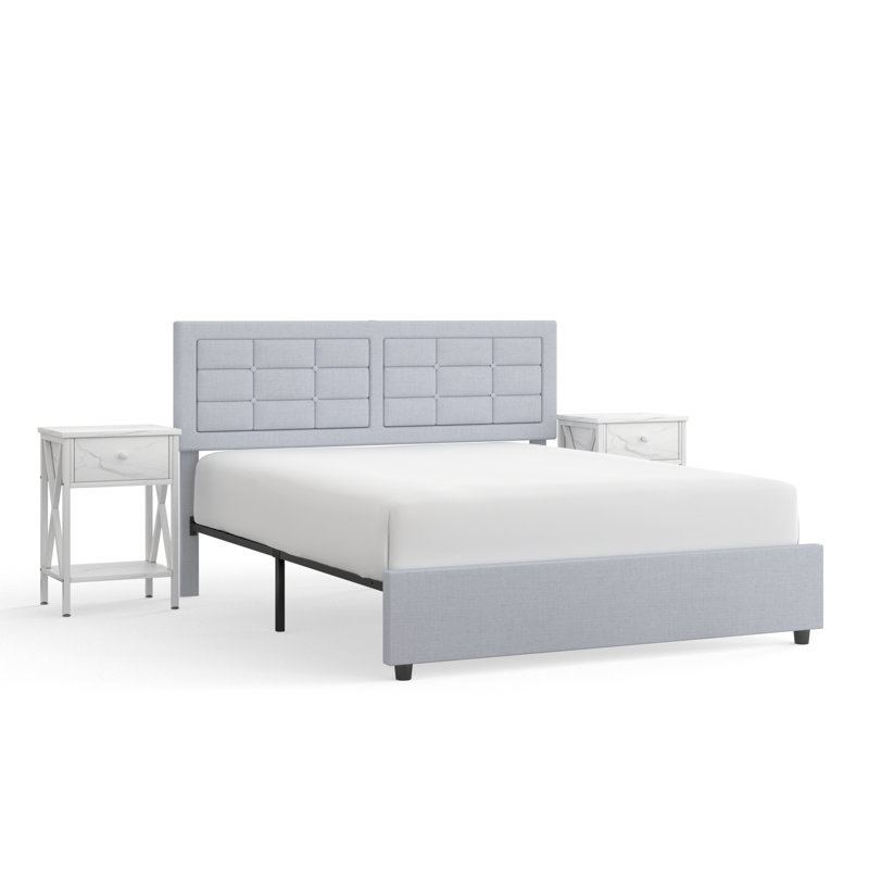 Bedroom 3 Piece Bedroom Set, Full / Double, White