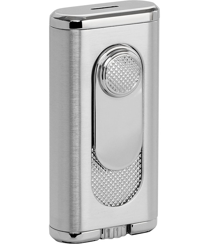 Xikar Verano Flat Flame Cigar Lighter, Silver