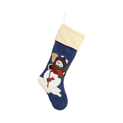 Décoration de Noël Grande chaussette de Noël Sac-cadeau Ornement