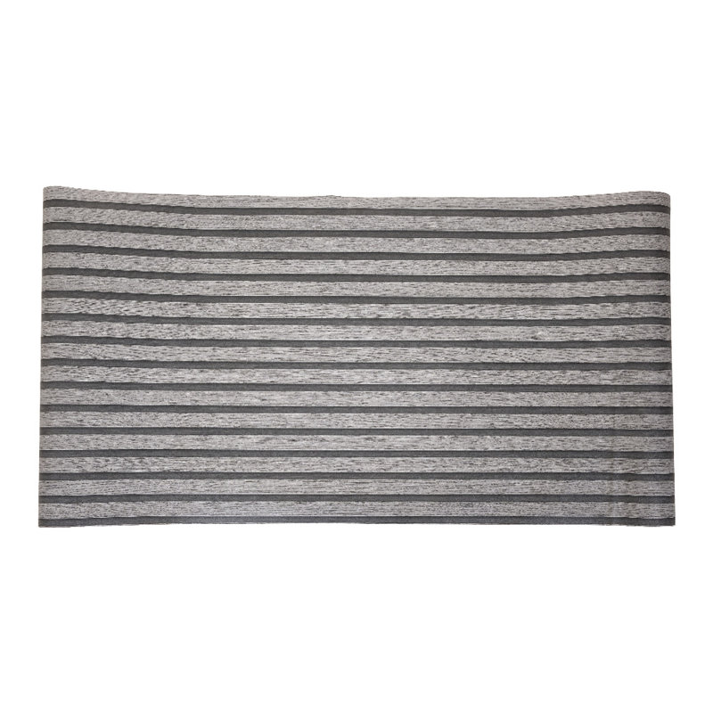 Self-Adhesive Wood Grain Stripe PVC Wallpaper, 500 cm L x 60 cm W, Grey