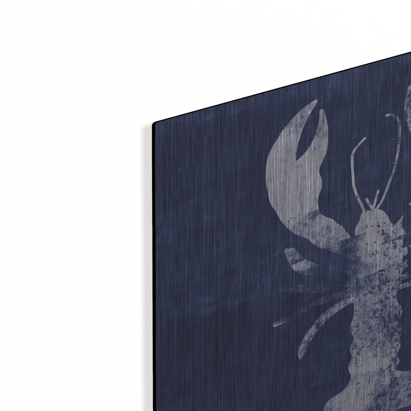 «Indigo Lobster» par Linda Woods, H 12 po x l 12 po
