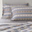 Ensemble de 3 draps en flanelle de coton à 100% avec flocon de neige bleu, simple / double pour matelas de 12 po, élastique, 1 plat et 2 taies d'oreiller, flocon de neige lavable à la machine, grand / très grand / très grand 14 po