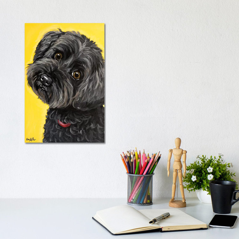 Millie Yorkie Poo by Hippie Hound Studios - Wrapped Canvas Painting, 20.32 cm H x 30.48 cm W