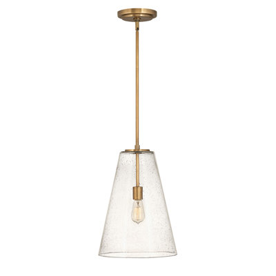 Luminaire suspendu conique à 1 lumière Evanne