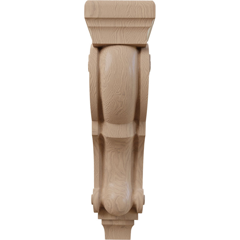 Corbeaux de bois prêts à être peints ou teints - H 10 po x l 5 po, Brun foncé