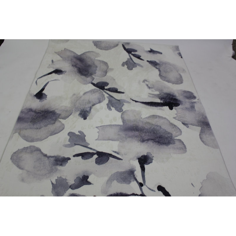 Tapis de zone mauve foncé fait main Derwent