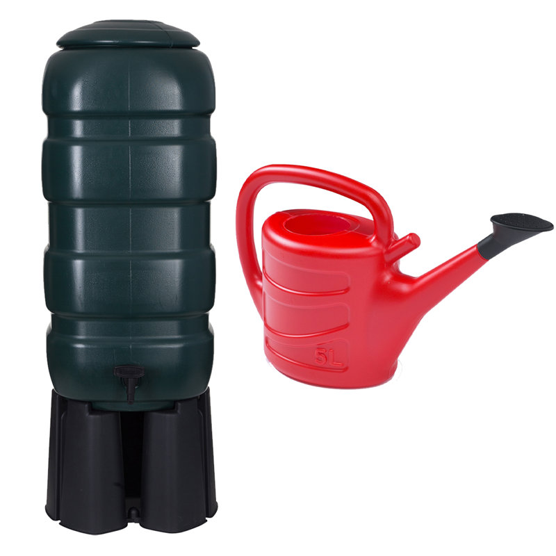 Whitefurze Weather Resistant Plastic Rain Barrel, 27.73