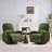 32" W Modern Chenille Swivel Rocker Glider Nursery Recliner with Adjustable Headrest and Lumbar Support-349017319