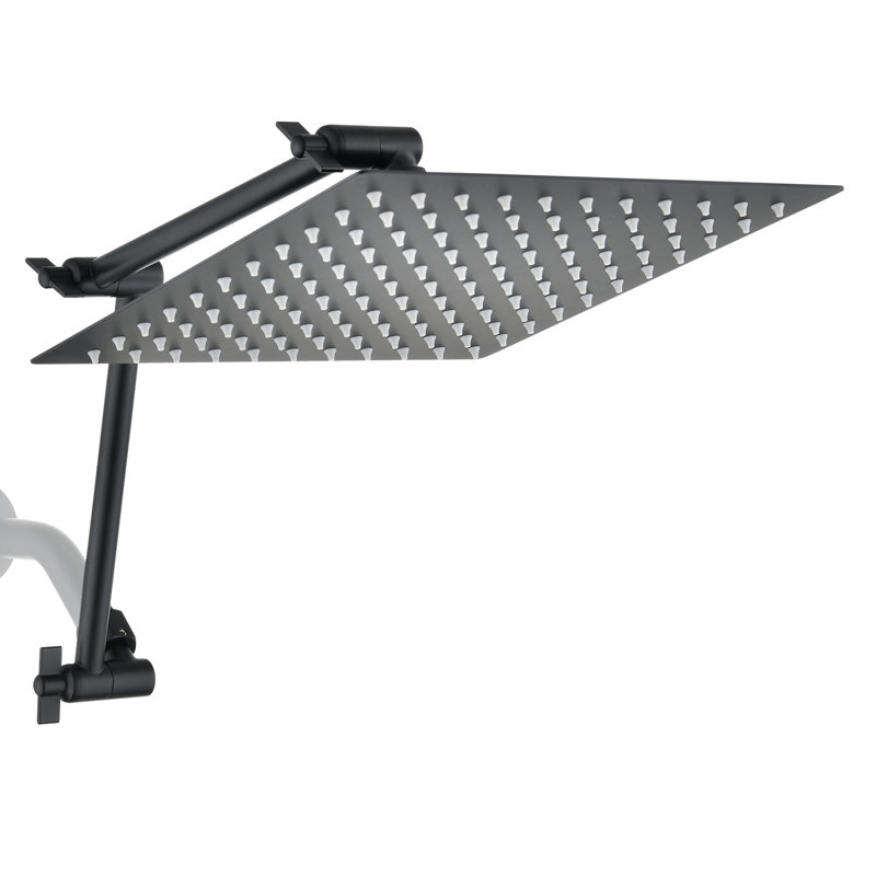 Rain Adjustable Shower Head 1.8 GPM GPM, Matte Black