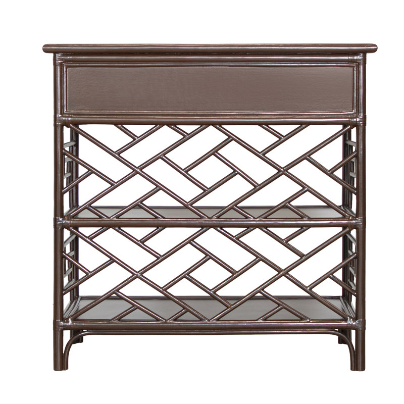 Chippendale End Table, Mocha