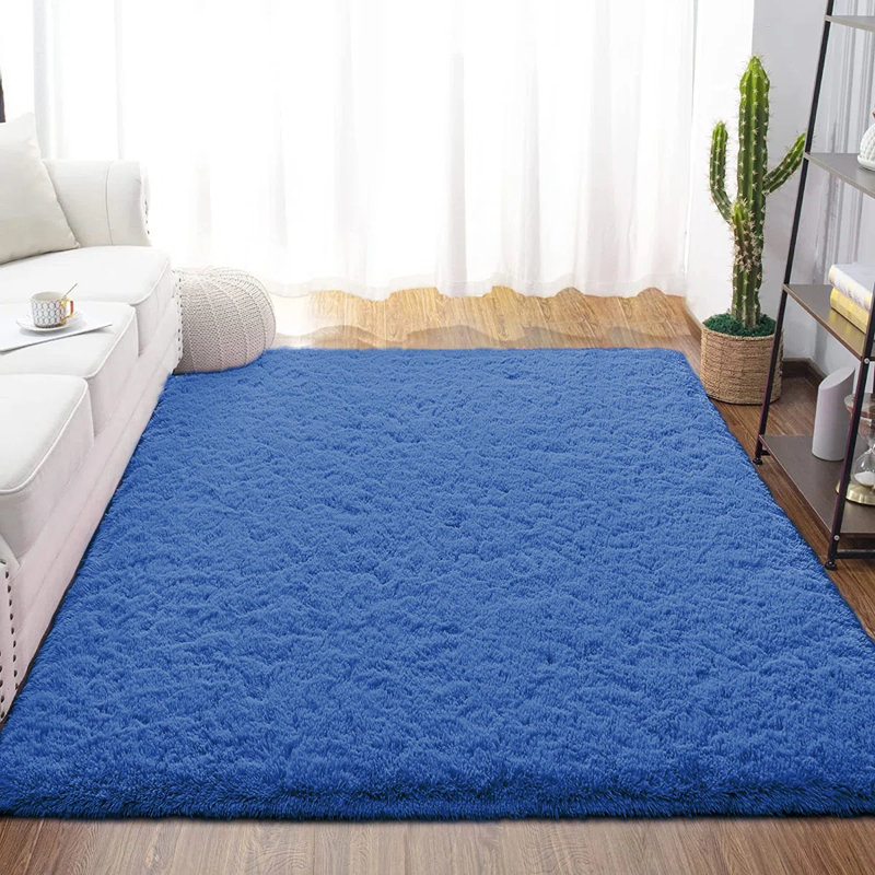 Tapis bleu marine Shahen, Rectangulaire 8 pi x 10 pi