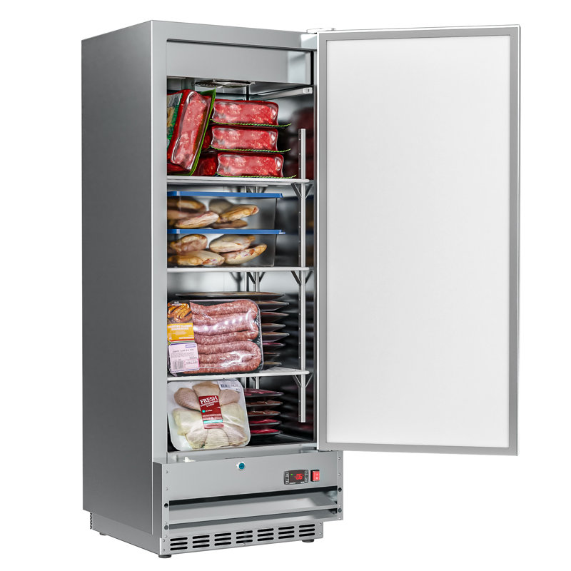 25 in. Commercial Stainless Steel 1-Door Reach-In Freezer, 12 cu. ft. RIF-1D-SS12C