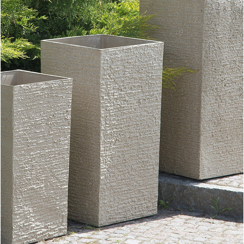 Adelina Pot Planter, 70 cm H x 35 cm W x 35 cm D, Beige