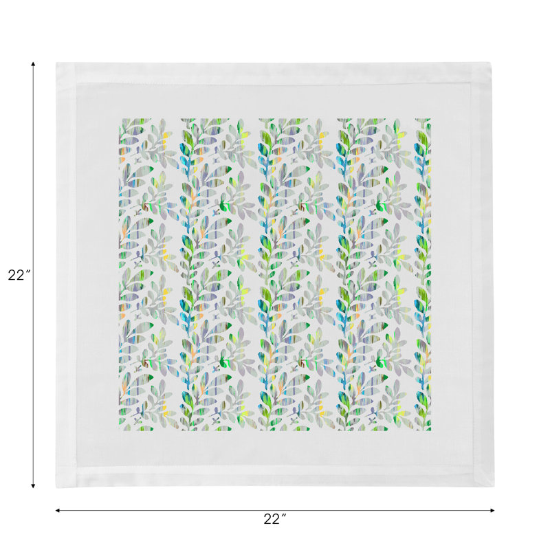 Serviettes de table en satin de coton Tuileries, Verdure