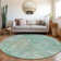 Machine Washable Indoor/Outdoor Claudian ACN1237 Teal Rug