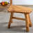 Tabouret de coiffeuse en bois massif Minnick