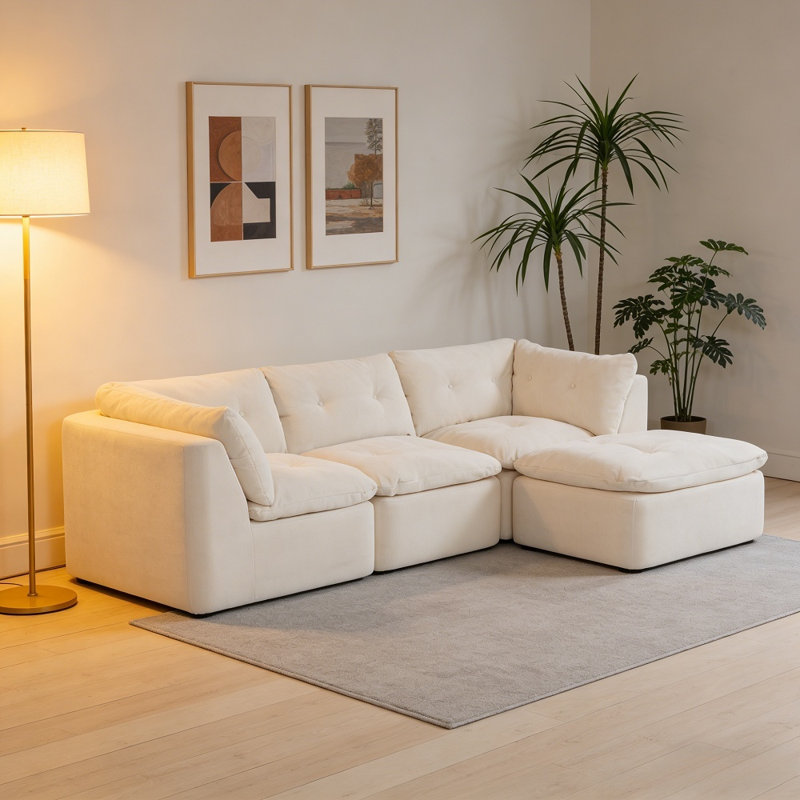 Canapé modulaire Modern Cloud, Beige
