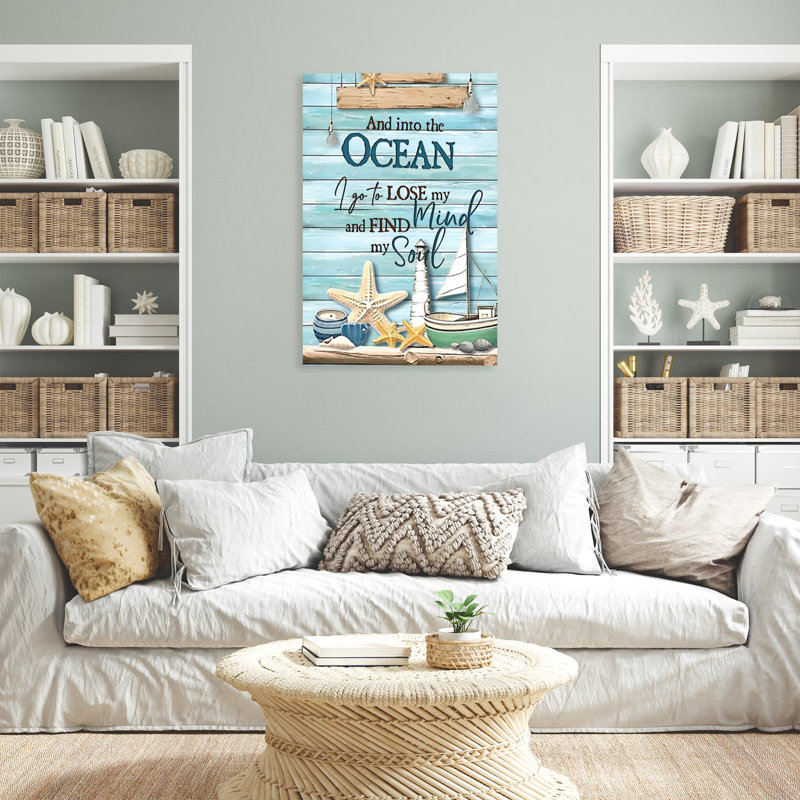 Adiela " And Into The Ocean I Go ", 36" H x 24" W x 1.25" D
