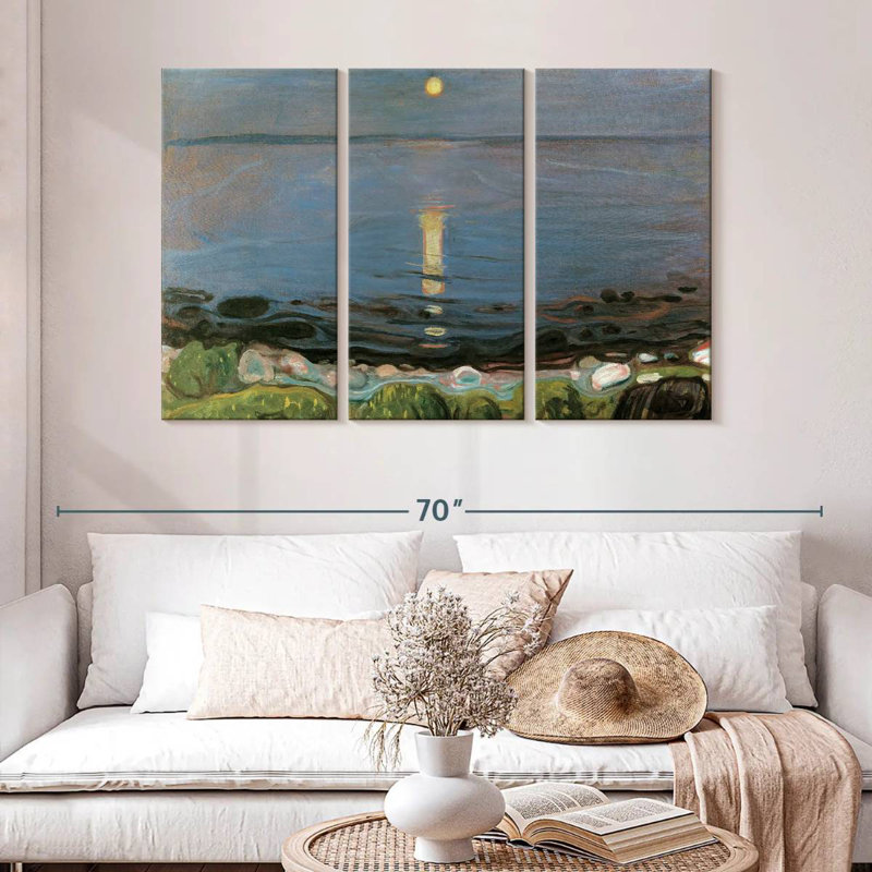 Avery Summer Night By The Beach, H 32 po x l 50 po