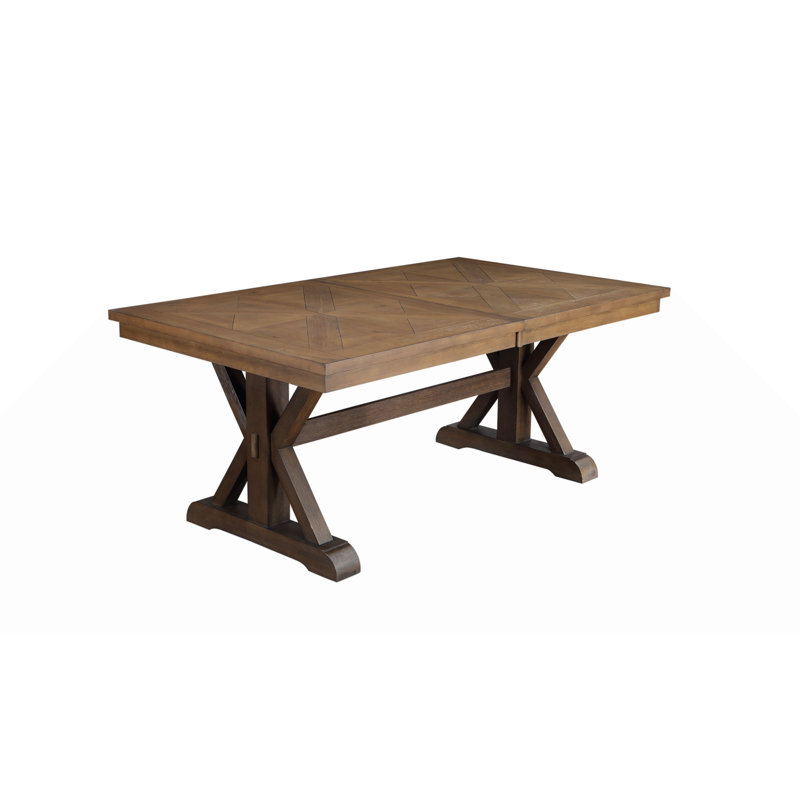 Table de salle à manger extensible Jacksonport (table seulement, chaises non incluses), Brun, H 30 po x l 72 po x P 42 po