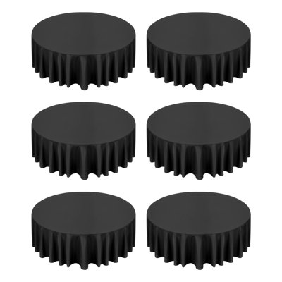 Nappes noires rondes, 120 pouces de diamètre, résistantes aux taches et aux plis, lavables à la machine, couvertures de table en tissu de polyester pour mariage, fête, banquet, événements formels