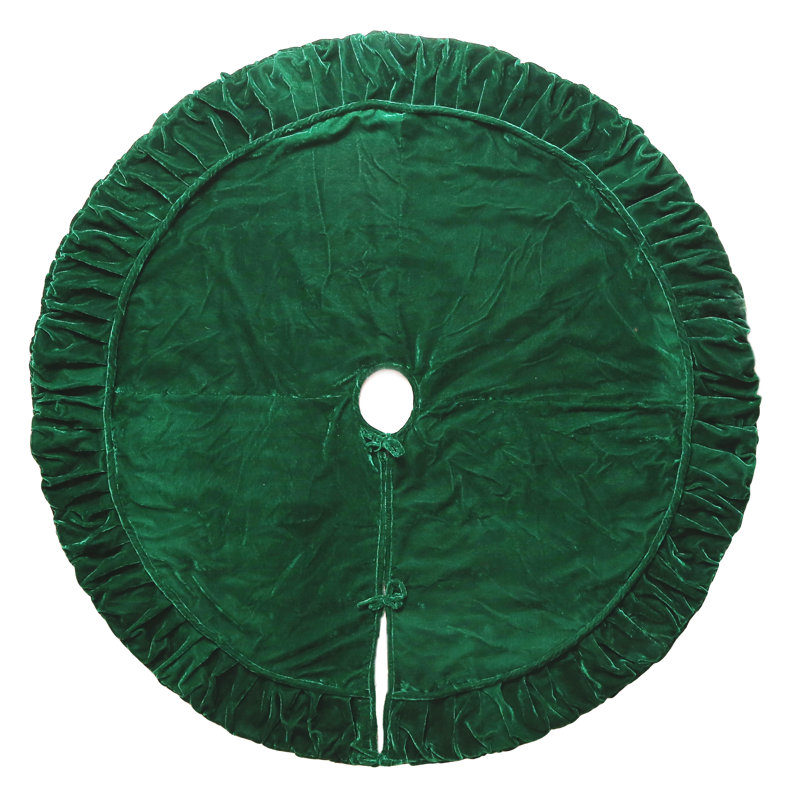 Plush Treeskirt, 72" W, Emerald