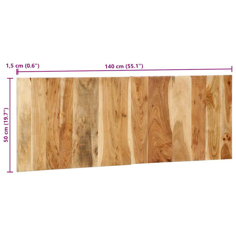 Bartul Headboard, 140 x 50 cm, solid acacia wood