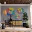 Trois pièces de décoration murale ou plateaux de soleil colorés Dakota Fields