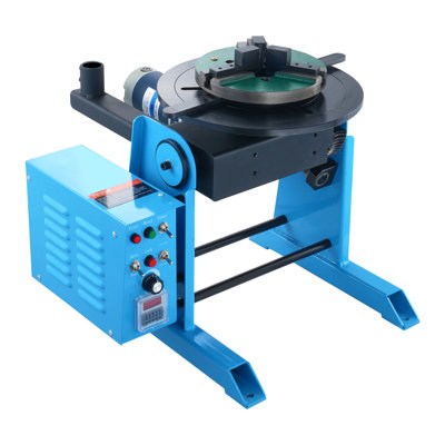 Rotary Welding Positioner 50KG, 0-90° Welding Positioning Turntable Table 0.5-6RPM 120W