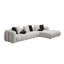 Canapé modulaire en lin blanc ivoire Boneless Manilla